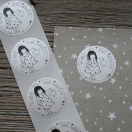 Aufkleber ab Rolle "Adväntsziit"