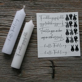 Kerzenstickerset "Frühling"