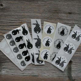 Stickerset "Osterhasen"