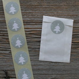 Aufkleber ab Rolle "Tännchen"