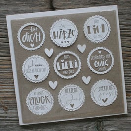 Aufkleber "für dich"