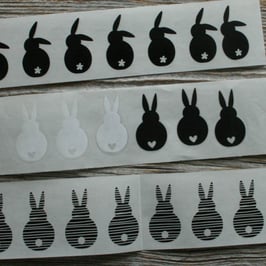 Aufkleber ab Rolle "Hase Häppi"