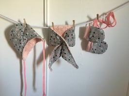 Winterset rosa Herzen