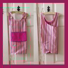 Kochschürze pink/gestreift