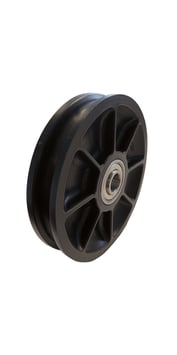 Carrucola Ø 90 mm / Ø 8mm con doppio cuscinetto a sfere