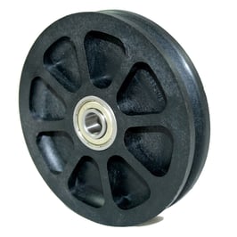 Carrucola Ø 100 / Ø 9 mm con doppio cuscinetto a sfere