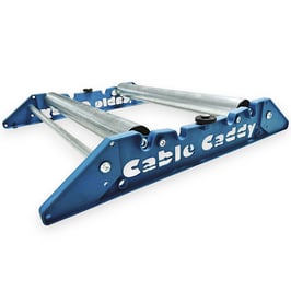 Cable Caddy  510 Plus con i rulli ribalabili e il tubo filettato -  Svolgibobine
