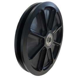 Carrucola Ø 140 /Ø 4 mm con doppio cuscinetto a sfere