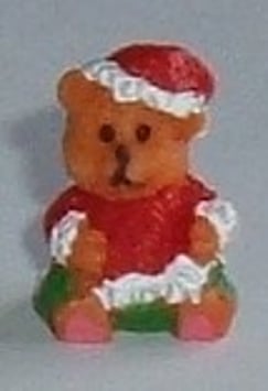 Santa Teddy Bear Ornament