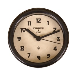 3 1/4" (83mm) Clock Fit-up  Greene & Greene Design with black rim. 200273