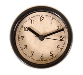 3 1/4" (83mm) Clock Fit-up  Arts & Crafts Style w/Black Rim 200266