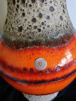 Bodenvase Uebelacker 1823 / 45 W. Germany Fat Lava