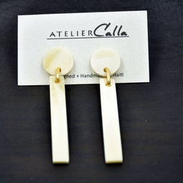 Boucles d'oreilles Olivia (blanc)