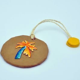 Étiquette pour bagage Cocotier