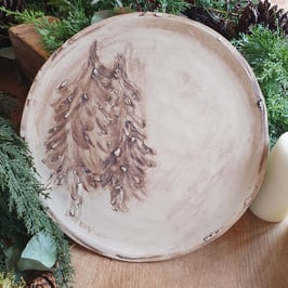 Unikat Teller/ Platte/ Kerzenhalter, D= 30 cm, H= 1,5 cm, Handarbeit, Dekoration