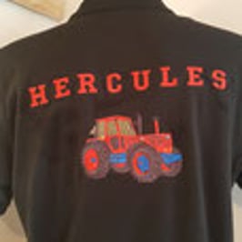 Sweat noir brodé Hercule Sam TL