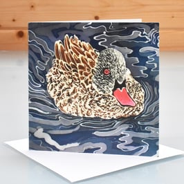 Cape Teal Duck Art Card