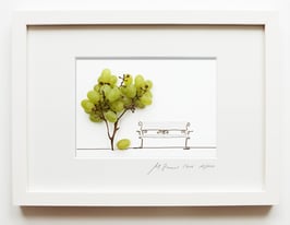 Limitierte Edition »Foodfantasien« • Handsigniert • Jedes Motiv mit einer Auflage von 100  • mit weiß lasiertem Holzrahmen mit Glasfront