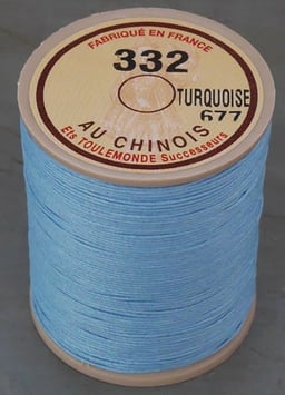 Fil au chinois 332 bleu turquoise