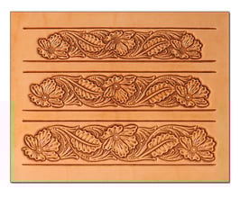 Calque pour le transfert de motifs - motifs floraux pour ceinture 2