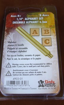 Matoir cuir coffret lettre 6,3 mm