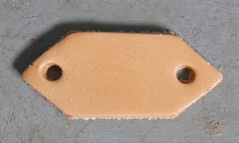 Lamelle cuir "losange"