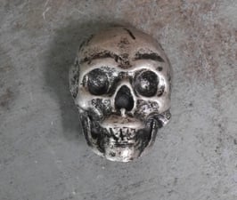 Concho Crâne XL Vieil Argent