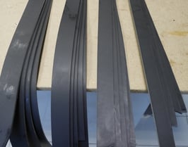 Bande 34 mm noir -  1,8 m