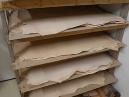 Cuir tannage végétal 3-3,5 mm - collet pleine fleur.