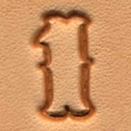 Matoir cuir coffret chiffres 1,25 cm