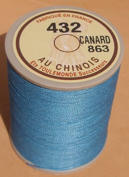 Fil au chinois 432 bleu canard