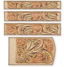 Calque pour le transfert de motifs - motif floral pour ceinture et pochette