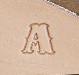 Matoir cuir lettres 1,25 cm