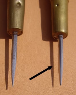 Alêne aux pinces 38 mm affûtée