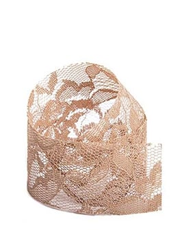 Spitzenband hellbraun, 2 Meter