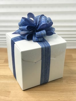 Geschenkbox Palermo weiß - 20x20x18 cm