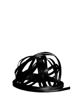 Satinband schwarz 3 mm - 5 Meter