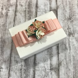 60 Mini Papier Rosen peach