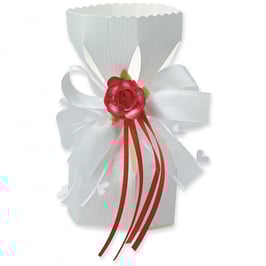 Saccolo Geschenkbox weiß, 10 Stück - 6x12 cm