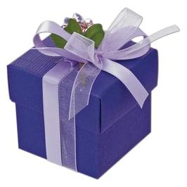 Kleine Geschenkbox lila, 10 Stück - 5x5x5 cm