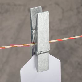 Holzklammer silber, 10 St.