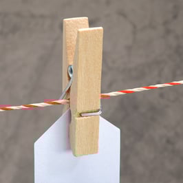 Holzklammer natur, 10 St.