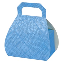 Handtaschen Geschenkschachtel blau, 35 St.-6,5x4x8 cm