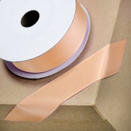 Ripsband peach 25mm - 10 Meter