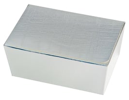 Ballotin Geschenkbox silber - 11,5x7,5x5 cm - 2 Stück