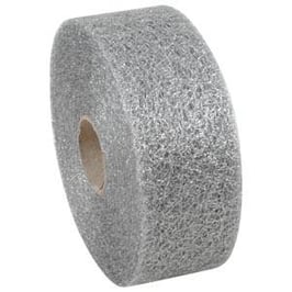 Tüllband metallic silber - 5 Meter