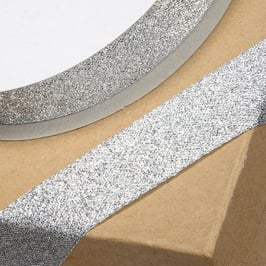 Lurex Band silber-metallic 23mm - 5 Meter