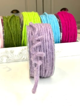 Dochtfaden violett dünn mit Draht - 5 Meter