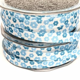 Motivband Kartoffelblüte blau, 3 Meter