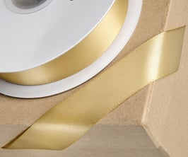 Satinband gold 10mm - 5 Meter
